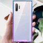Samsung Galaxy Note 10 Plus Case Clear Non Slip Durable Bumper TPU Blue Purple