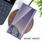 Samsung Galaxy Note 10 Plus Case Clear Non Slip Durable Bumper TPU Blue Purple