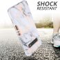 Case for Galaxy S10 Plus Rugged Cover Built-in Screen Protector Rose Gold Marble