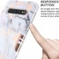 Case for Galaxy S10 Plus Rugged Cover Built-in Screen Protector Rose Gold Marble