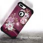 iPhone 8/7 Plus Case Heavy Duty Shockproof Floral Design Bumper Portective Corne