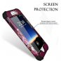 iPhone 8/7 Plus Case Heavy Duty Shockproof Floral Design Bumper Portective Corne