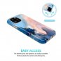 Jaholan Iphone 11 Pro Max Case Gold Glitter Sparkle Marble Design Clear Bumper T