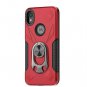 Moto E6 Case, 2019 360 Degree Magnetic Ring Kickstand,TPU Red