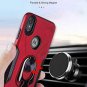 Moto E6 Case, 2019 360 Degree Magnetic Ring Kickstand,TPU Red