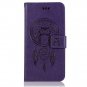 Google Pixel 3a XL Wallet Case Design Luxury PU Leather Wrist Strap Purple