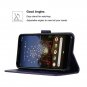 Google Pixel 3a XL Wallet Case Design Luxury PU Leather Wrist Strap Purple