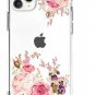 iPhone 11 Pro Max Case Silicone Flower Clear Cute Design Soft Bumper Rose Flower