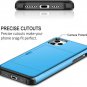 SAMONPOW Wallet Case for iPhone 11 Pro Max Case with Card Holder Dual Layer