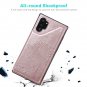 Galaxy Note 10 Plus Wallet Case with Card Holder, Alugs Premium PU Rose Gold