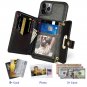 iPhone 11 Pro 5.8 Inch Wallet Case Leather Handbag Crossbody Chain Wrist Strap