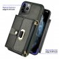 iPhone 11 Pro 5.8 Inch Wallet Case Leather Handbag Crossbody Chain Wrist Strap