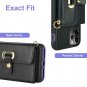 iPhone 11 Pro 5.8 Inch Wallet Case Leather Handbag Crossbody Chain Wrist Strap