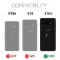 Case for Galaxy S10 Plus Military Grade Anti-Scratch Anti-Drop Protection Black