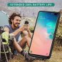 Upgraded Galaxy S10 Plus Battery Case Qi Wireless Charging Compatible 10000mAh