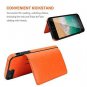 iPhone 7 Plus 8 Wallet Case with Credit Card Holder, Orange