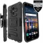 LG K20 Plus/ LG K20 V w/ Screen Protector Armor Holster Kickstand Belt Clip