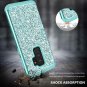 Galaxy S9 Plus Case, Samsung Case for Grils, Jeylly Bling Turquoise