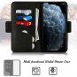 Toplive iPhone 11 Pro Max Case 6.5 Luxury Cowhide Genuine Leather Black