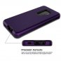 SKYLMW Galaxy S9 Plus Case, Three Layer Full Body Heavy Duty Purple/Blcak
