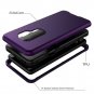 SKYLMW Galaxy S9 Plus Case, Three Layer Full Body Heavy Duty Purple/Blcak