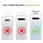 Case for Galaxy S10 Plus Printed Clear Design Transparent Plastic Back Peony New