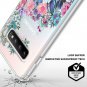 Case for Galaxy S10 Plus Printed Clear Design Transparent Plastic Back Peony New