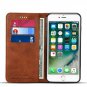 iPhone 7 Plus /8 Plus Wallet Book Case Leather Flip Folio Stand Cover Brown