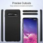 Case for Galaxy S10 Plus Liquid Silicone Cover Great Grip Drop Protection Black