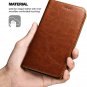 iPhone 7 Plus/8 Plus Wallet Case Premium PU Leather Folio Style Stand Brown