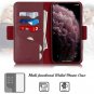 iPhone 11 Pro 5.8 Wallet Case Geniune Leather Luxury Stylish Stand Card Slots