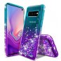 Samsung Galaxy S10 Case Slim TPU Bumper Diamond Flowing Liquid Women Girls Cover