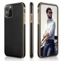 iPhone 11 Pro Max Case PU Leather Protective Phone Cover Luxury Black