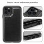 MMHUO Wallet Case for iPhone 11 Pro Max, Durable PU Leather 11 Black