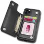 MMHUO Wallet Case for iPhone 11 Pro Max, Durable PU Leather 11 Black