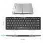 Bluetooth Keyboard, Bluetooth 5.1 Foldable Wireless Keyboard with Portable Pocke
