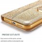 UEEBAI Wallet Flip Case for iPhone 11 Pro Max, 11 Gold