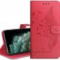 HianDier Wallet Case for iPhone 11 Pro Max Card Holder with Red