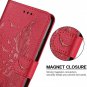 HianDier Wallet Case for iPhone 11 Pro Max Card Holder with Red