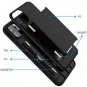 iPhone 11 Pro Max Case with Card Holder and Kicktand 11 Max, BLACK