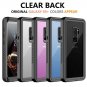 Samsung Galaxy S9 Plus Waterproof Case Built-in Screen Protector Clear Black