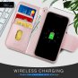 FYY Case for iPhone 11 6.1", [Kickstand Feature] Luxury PU Leather Rose Gold