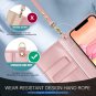 FYY Case for iPhone 11 6.1", [Kickstand Feature] Luxury PU Leather Rose Gold
