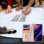 FYY Case for iPhone 11 6.1", [Kickstand Feature] Luxury PU Leather Rose Gold