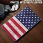Galaxy Tab S4 10.5 2018 Folio Case PU Slim Fit PU Leather Stand Cover US Flag