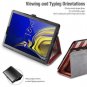 Galaxy Tab S4 10.5 2018 Folio Case PU Slim Fit PU Leather Stand Cover US Flag