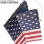 Galaxy Tab S4 10.5 2018 Folio Case PU Slim Fit PU Leather Stand Cover US Flag