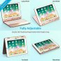 Keyboard Case for iPad 9.7 6th /5th Gen Double-Rotating Colorful Backlit Keys