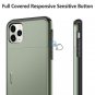 SAMONPOW Wallet Case for iPhone 11 Pro with Card Holder Dual Olive Green