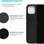 ZUSLAB Cover for Apple iPhone 11 Pro MAX Wallet Case Phone Carbon Fiber Black
